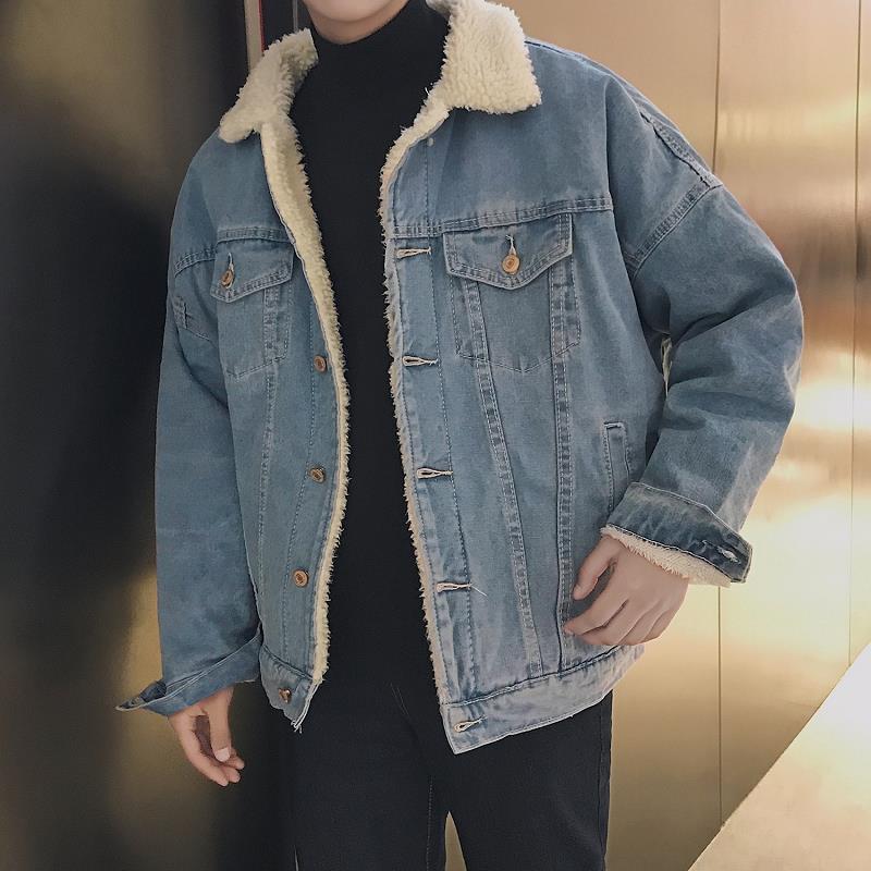 Street Fashion Men 2025 - 2025 겨울 신상 남성 양털 칼라